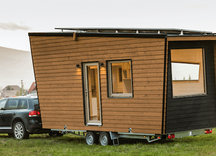 Tiny Haus bauen aus Holz mit Fahrgestell bzw. Trailer