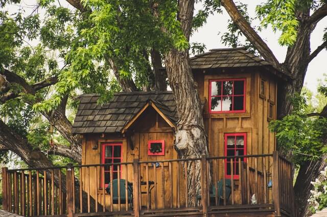 Baumhaus zum Wohnen aus Holz