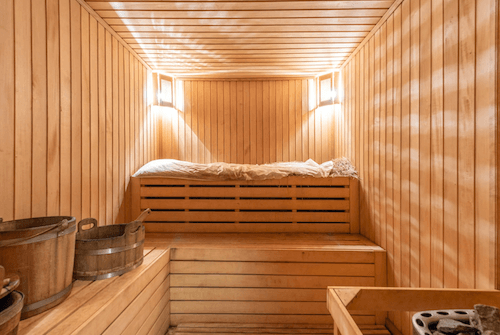 Sauna Haus von Innen