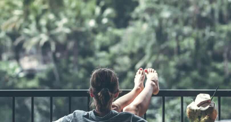 Urlaub auf dem Balkon