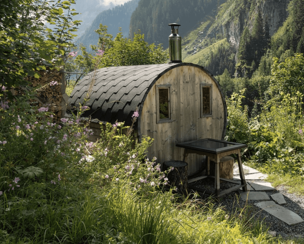 Gartensauna aus Holz