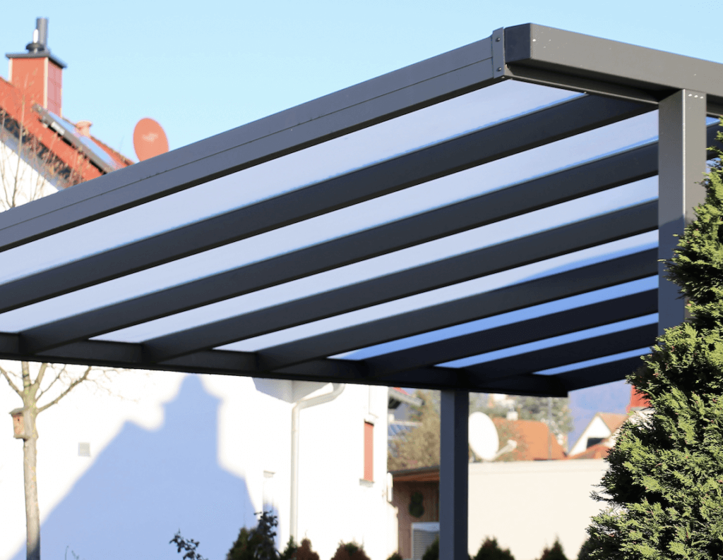 Terrassenüberdachung aus Aluminium